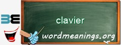 WordMeaning blackboard for clavier